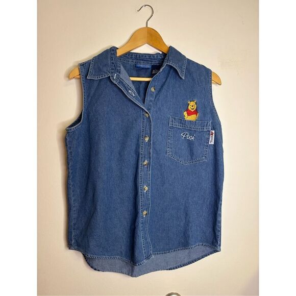 Winnie the Pooh Denim Vest - Picture 1 of 4